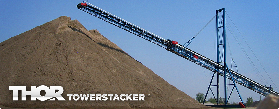 THORTOWERSTACKER™ Telescopic Cable Mast Conveyor
